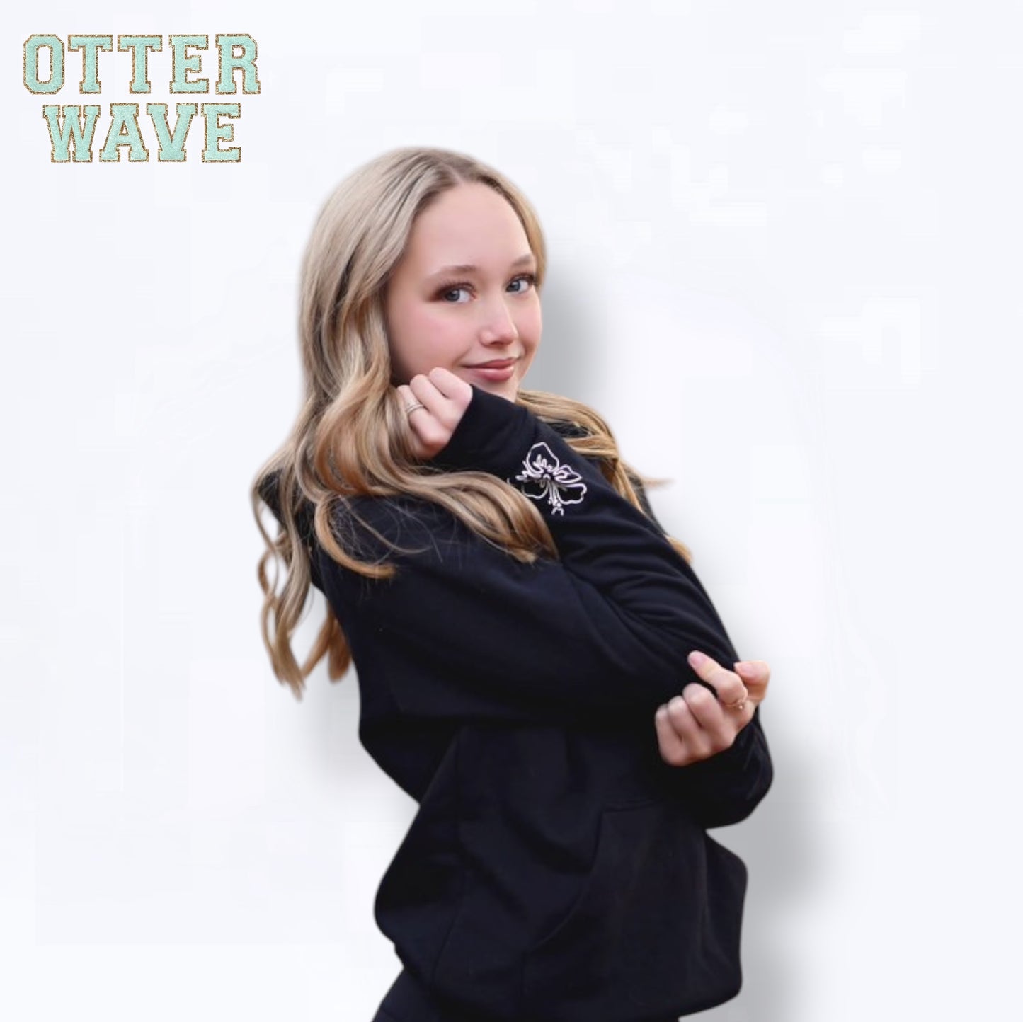 Hang loose hoodie! Black