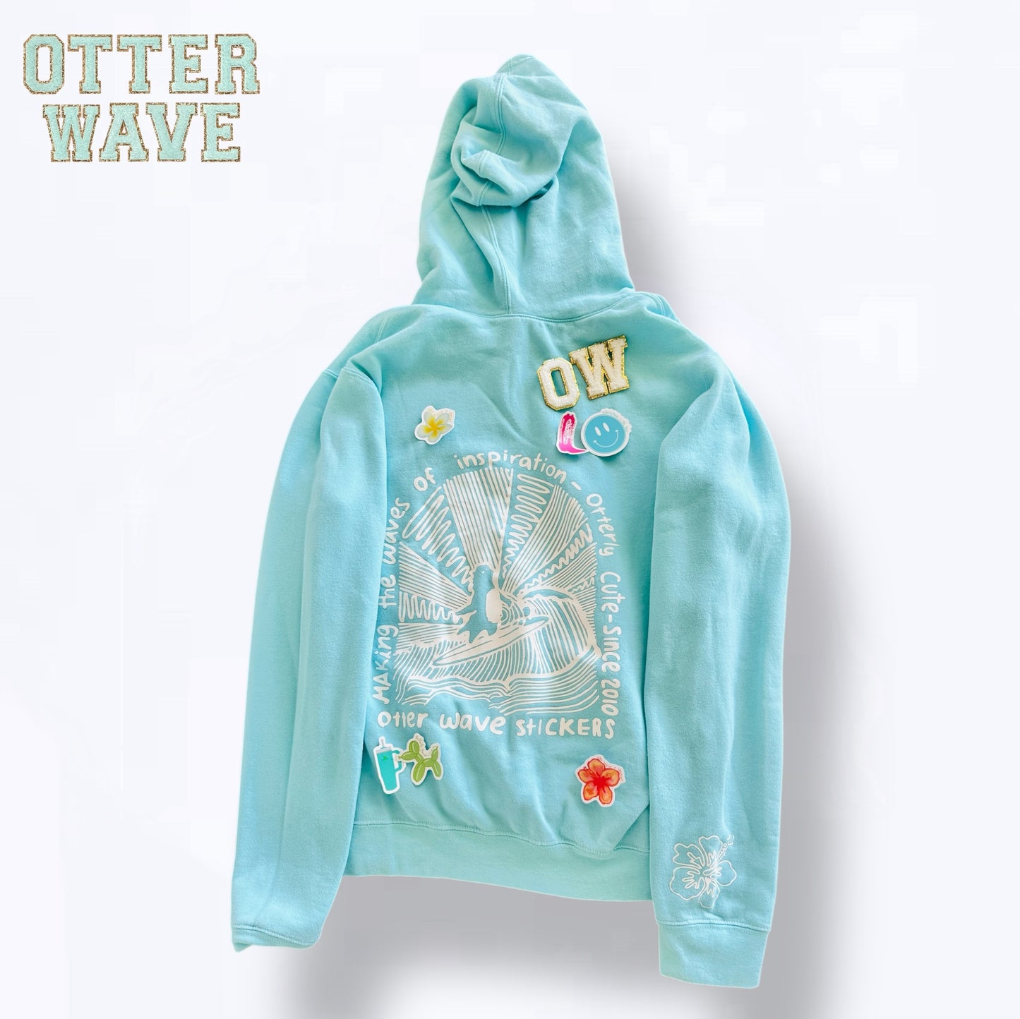 Hang loose hoodie! Teal
