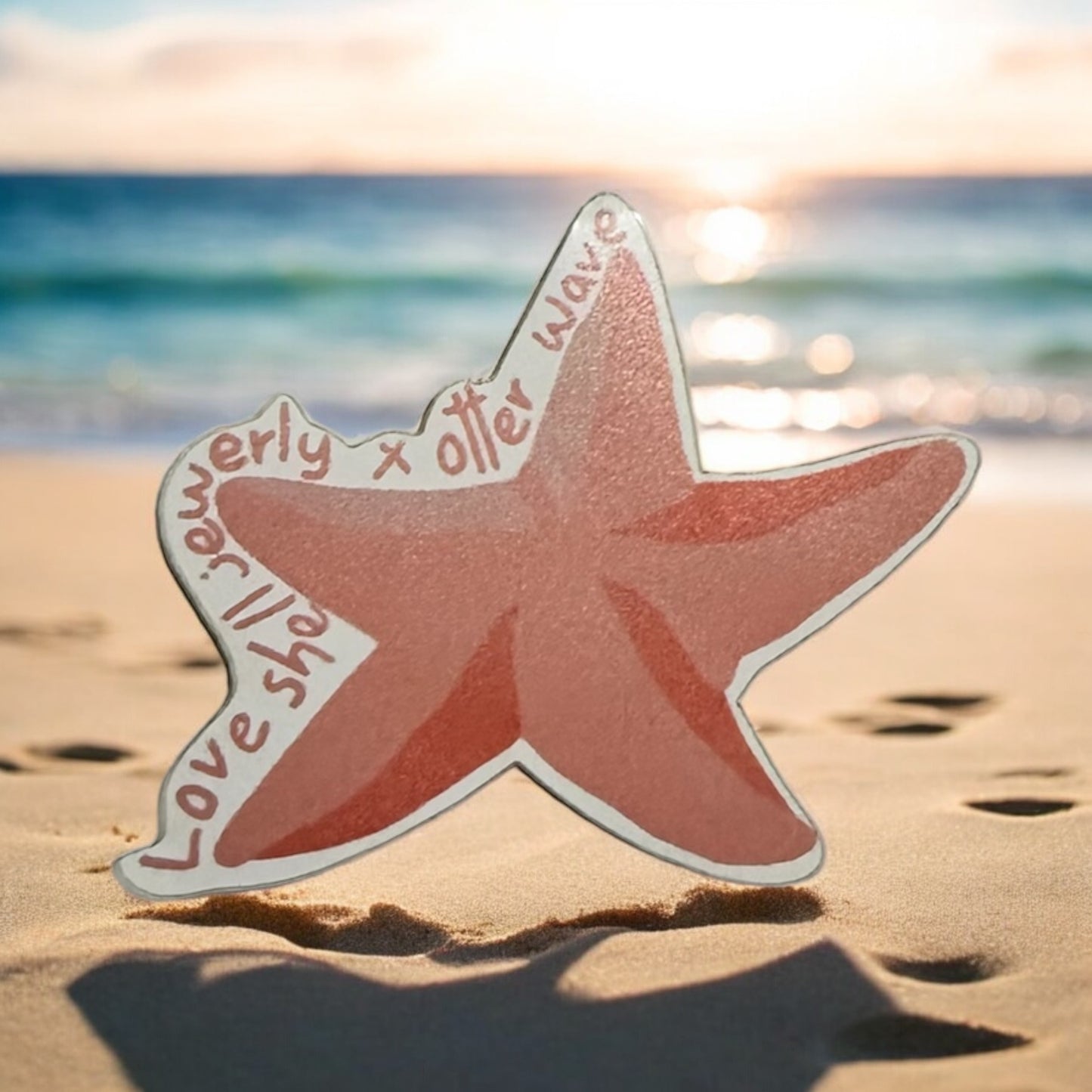 Starfish Sticker FT: Love Shell Jewerly